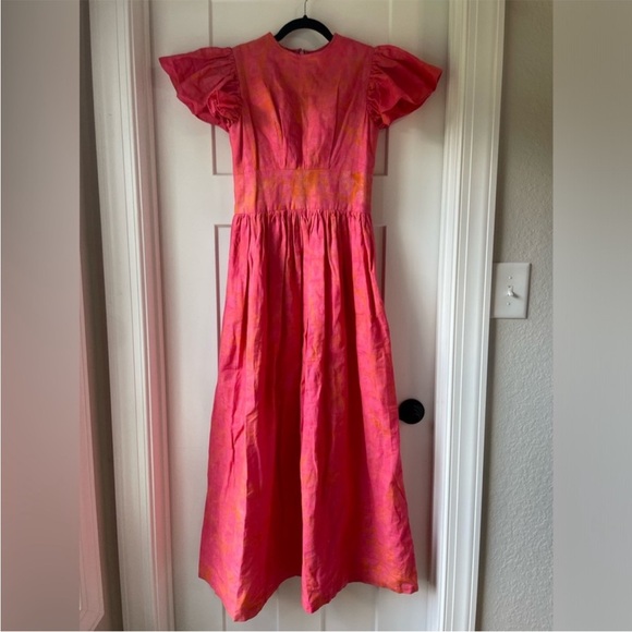 Sika Flutter Sleeve Midi Maxi Dress Size 8 - Picture 2 of 15